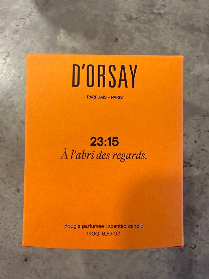 D'ORSAY キャンドル(23:15)