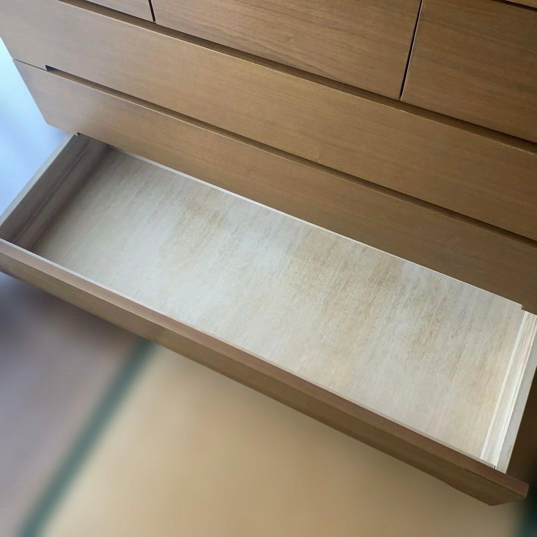 天然木　表面ウレタン樹脂塗装　たんす