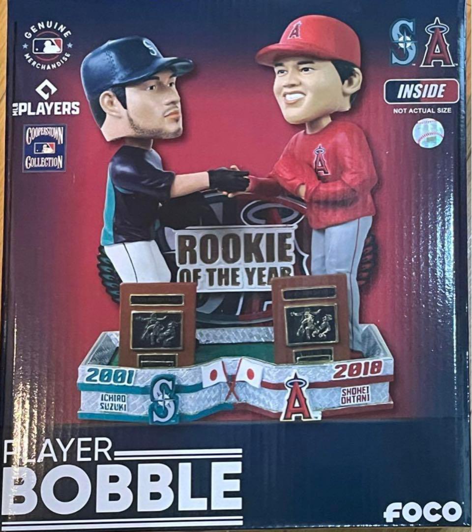 激レア世界223個限定！大谷翔平×イチロー ダブル バブルヘッド 首振り人形