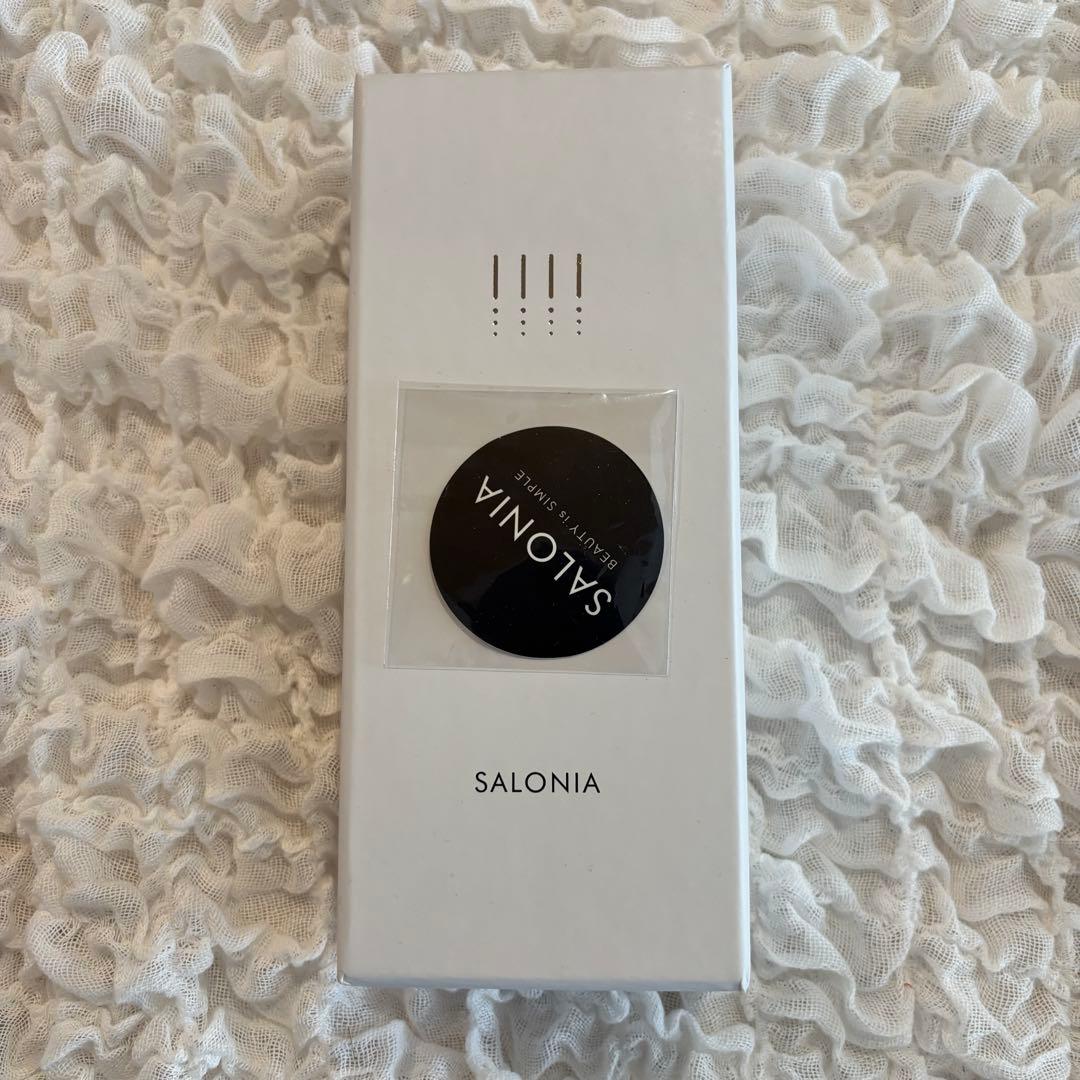 【新品】SALONIA EMS リフトブラシ 電気ブラシ 美顔器 定番シルバー