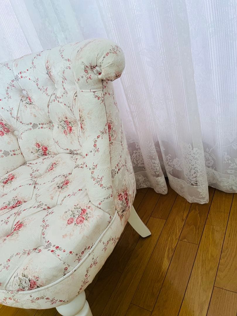 ちゃい　ラムズゲイト 花柄1人掛けソファ