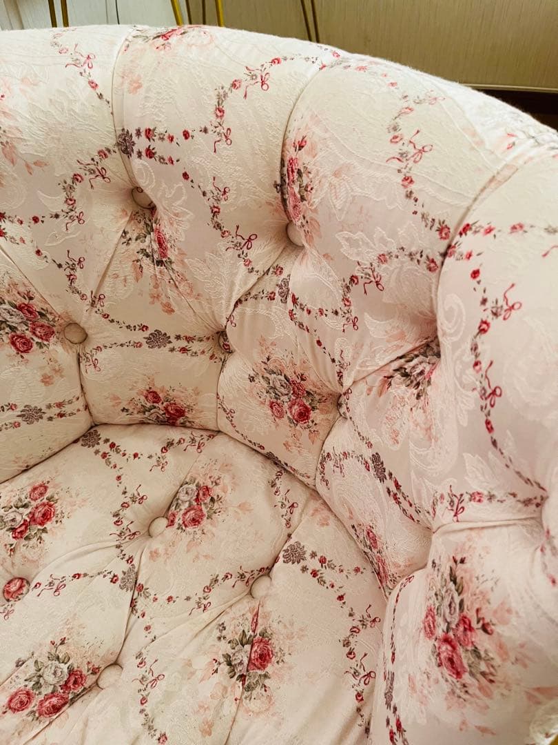 ちゃい　ラムズゲイト 花柄1人掛けソファ