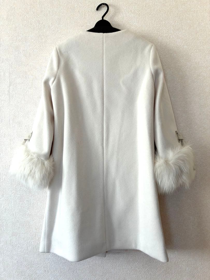 新品　ヤマダヤ　FENNELフォックスファーコート　リアルファー定価53000円