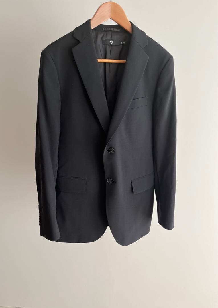 UNIQLO +J ウールテーラードジャケット ブラック L