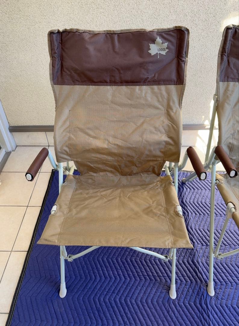 LOGOS ロゴス Life バックホールドチェア(ブラウン)【使用頻度少な目】