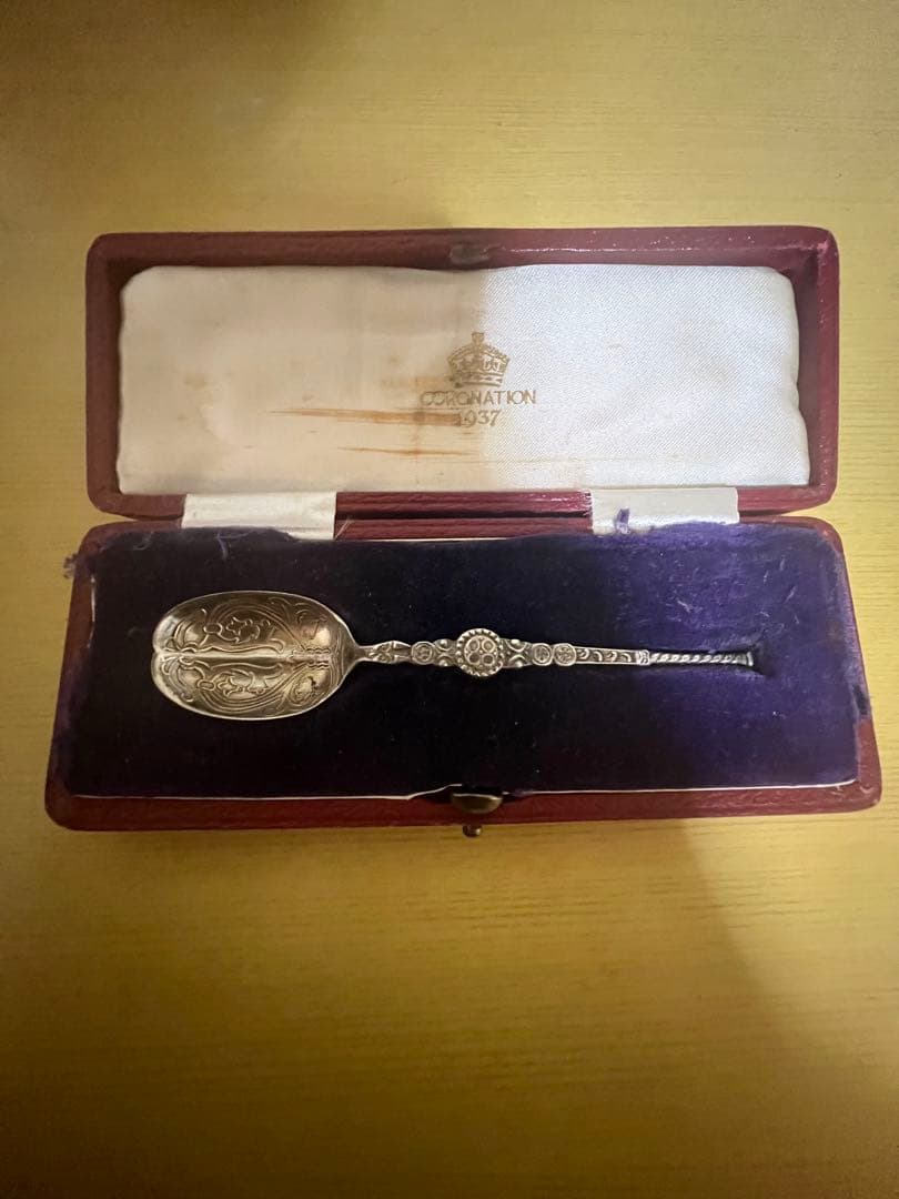 最終値下げ 戴冠式 スプーン 925 銀製