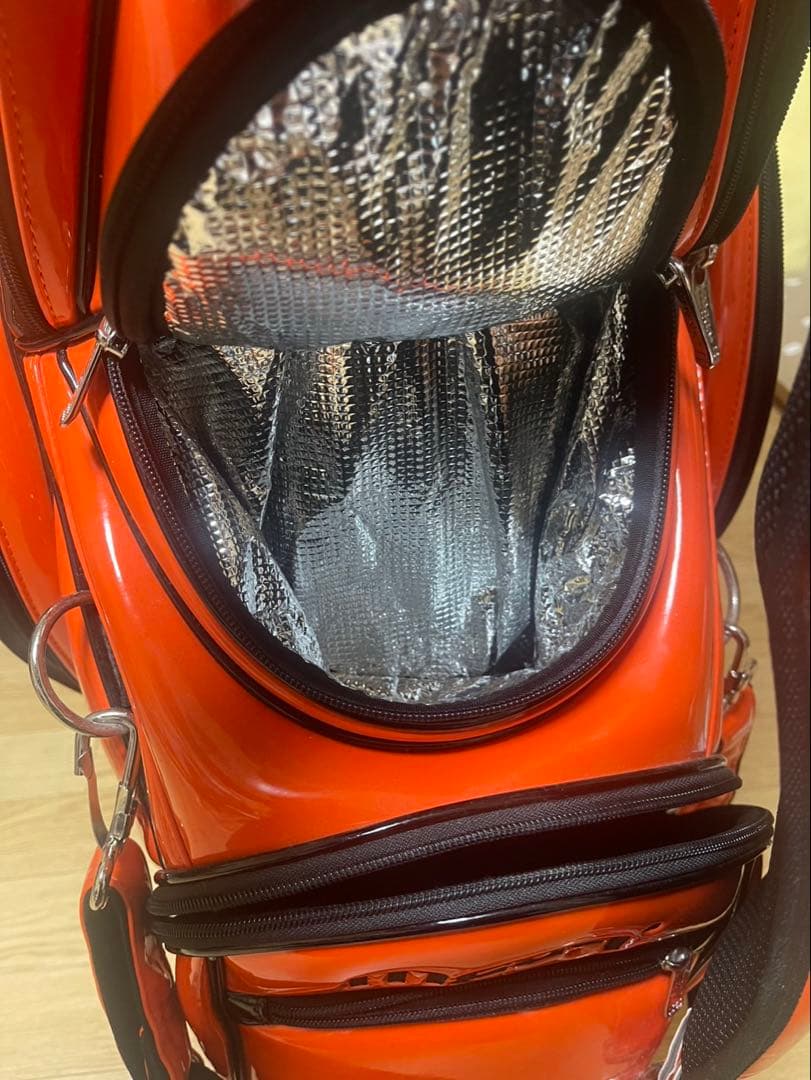 保冷ポケット付き MEGA ゴルフ ツアーモデル キャディバッグ 9型