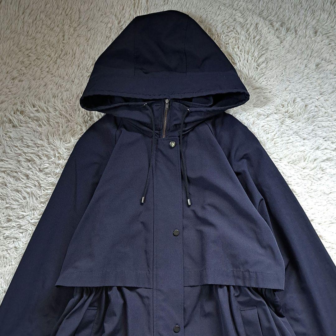 美品 iCB 定価4.2万 ロング モッズコート ライトアウター ネイビー M