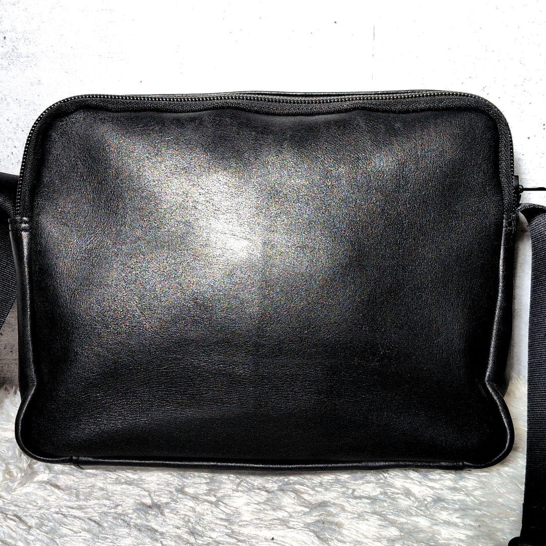 【美品 オールレザー】ポーター　アメイズ　ショルダーバッグ　クロスボディ　黒