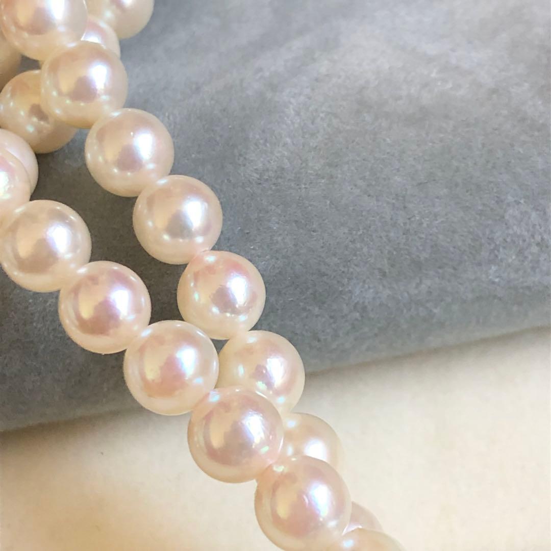 アコヤ真珠 2連 ネックレス