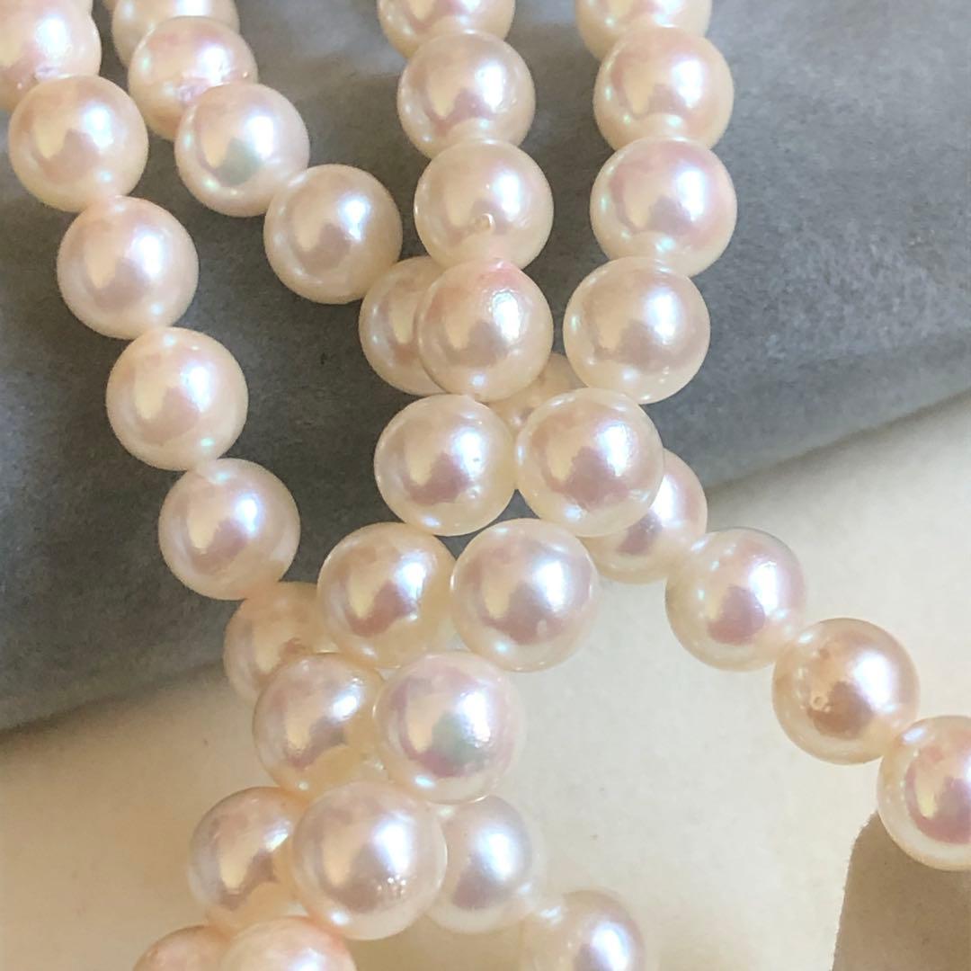 アコヤ真珠 2連 ネックレス