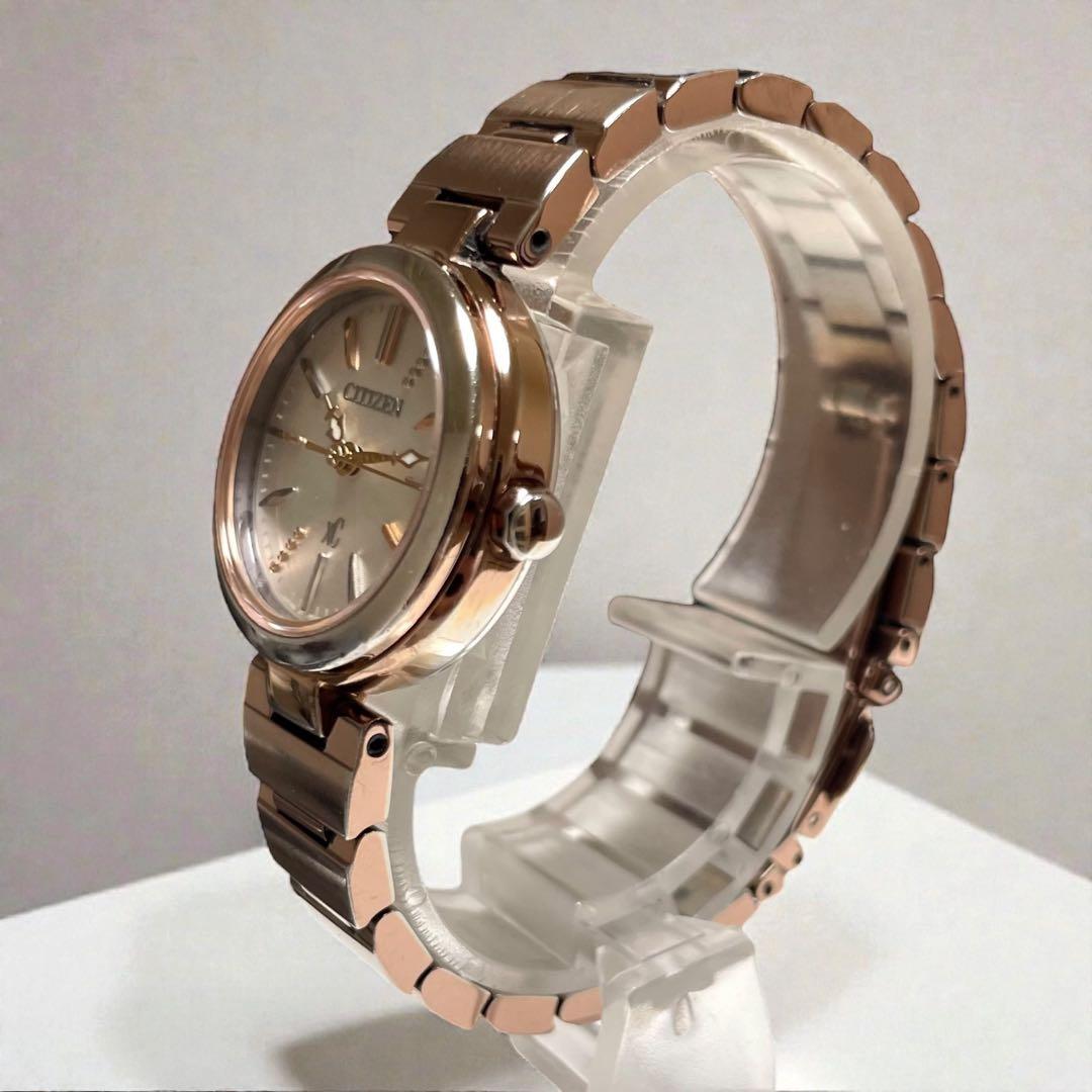 シチズン　Xc　クロスシー　エコドライブ　夜光　ローズゴールド　動作確認済み