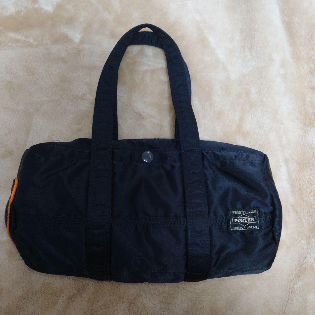PORTER タンカーブラック ミニボストン　ドラムバッグ　s