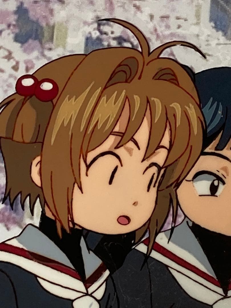 d６０　カードキャプターさくらセル画【さくら達四人】動画・背景画付き