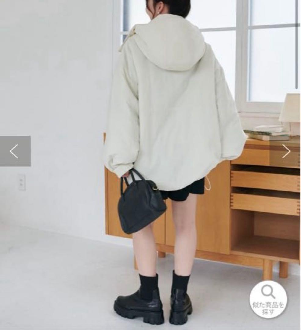 discoat 機能中綿モンスターショートコート アイボリー タグ付き新品