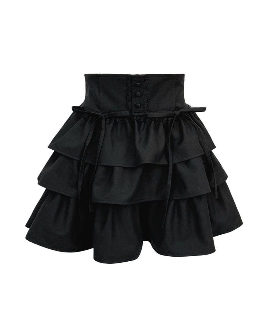 HONEY MEW　ハニーミュウ　ティアードフリルスカート　F