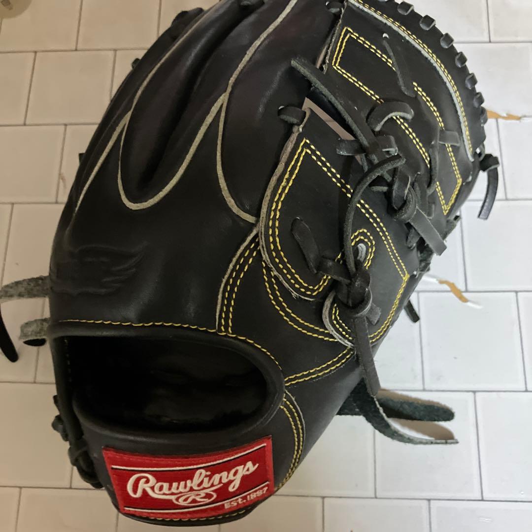 最終値下げ Rawlings ローリングス 投手用グローブ 黒