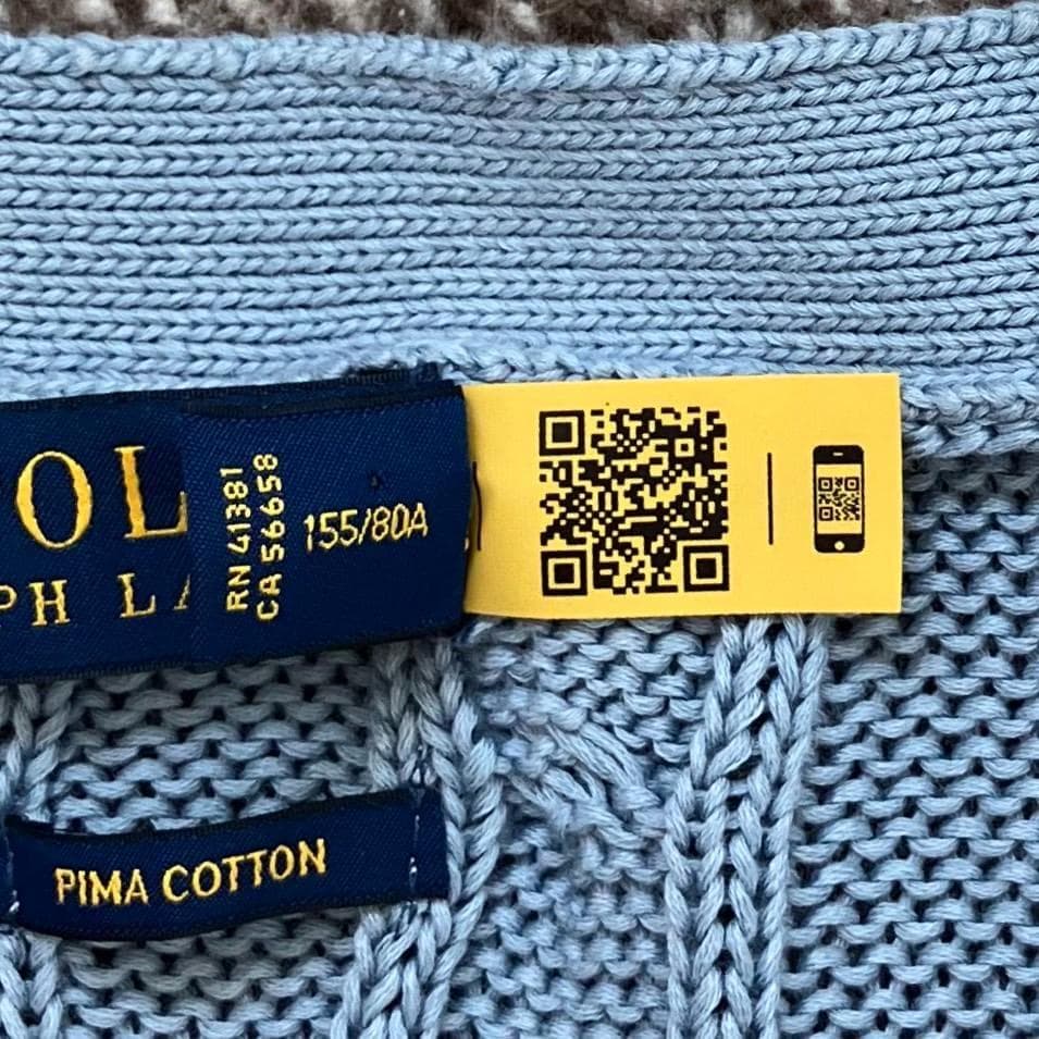 極美品✨ポロラルフローレン カーディガン ポニー刺繍 ケーブルニット 水色 現行