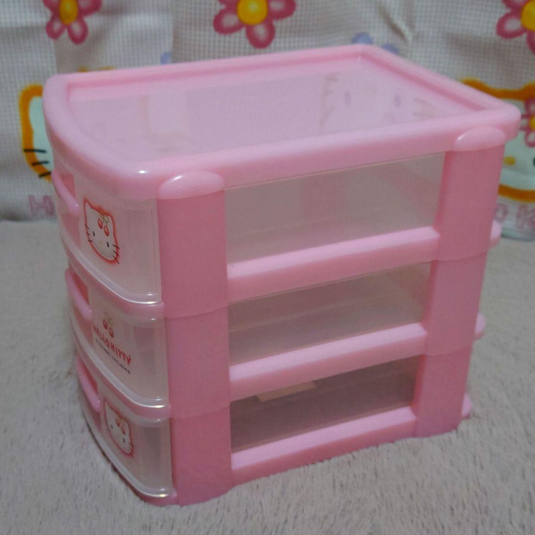サンリオ ハローキティ カオハナ さくらんぼ 3段チェスト 当時物 1998年製
