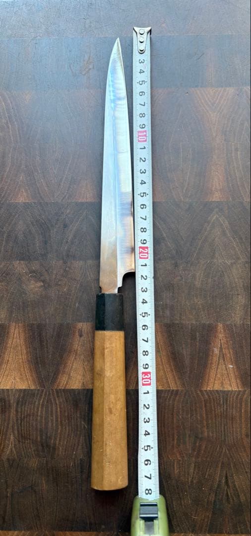 正本総本店　純日本鋼　本焼　柳刃　210mm 7寸　包丁　和包丁　研ぎ直し済