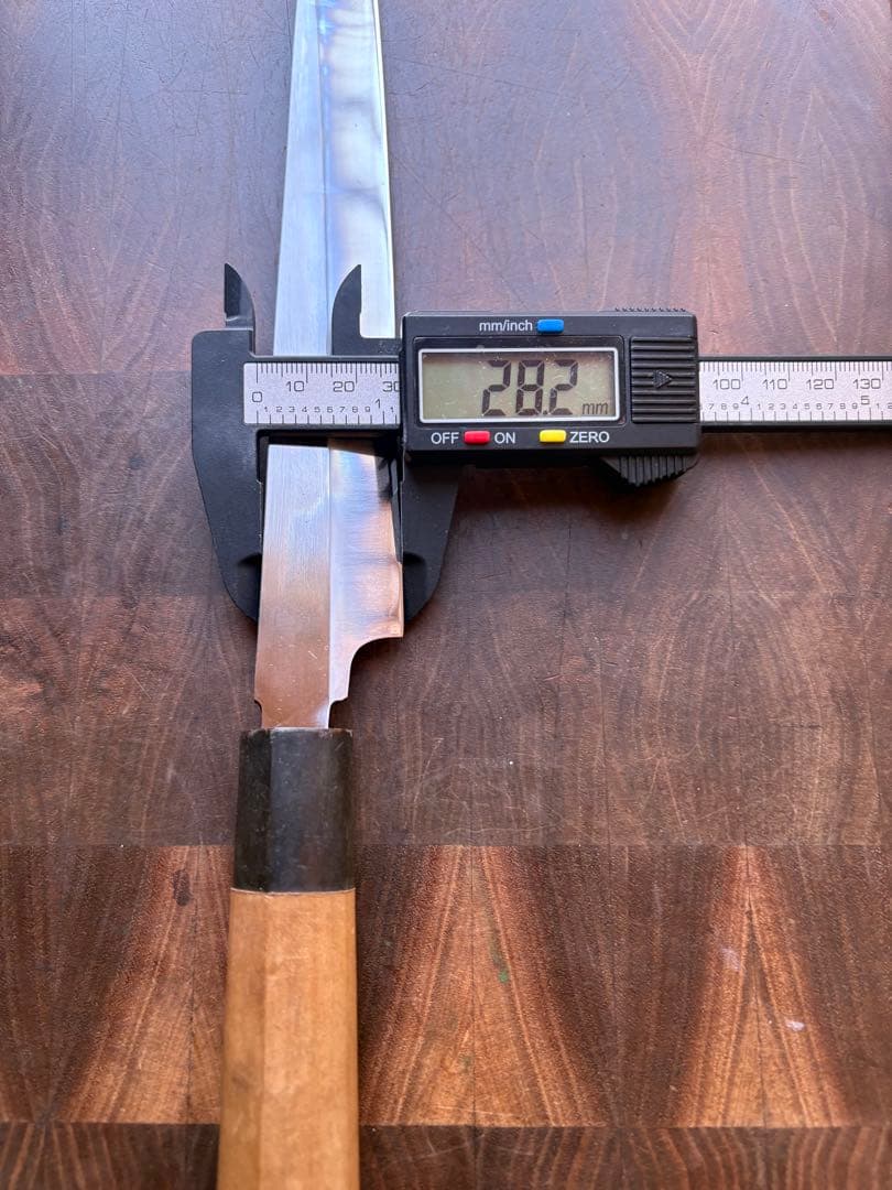 正本総本店　純日本鋼　本焼　柳刃　210mm 7寸　包丁　和包丁　研ぎ直し済