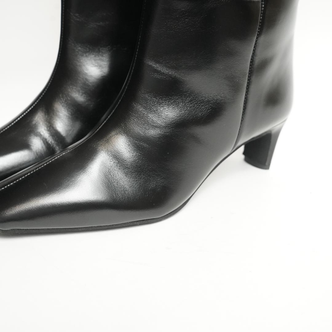 【新品未使用】aga ヤマダヤヤマ ロングブーツ レザー 本革 23-23.5