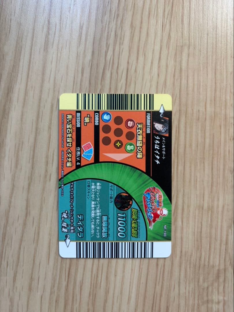 NARUTO　うちはイタチ　暁　ナルティメットフォーメーション　ホロ