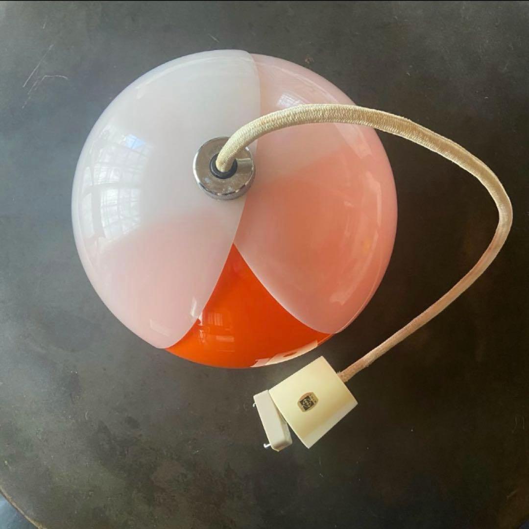 昭和レトロ　チューリップライト　当時物　ペンダントライト　レトロポップ