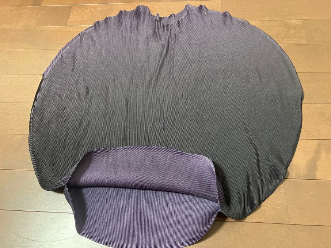 日本製/PLEATS PLEASE/プリーツプリーズ/チュニック/黒/紫/丸型