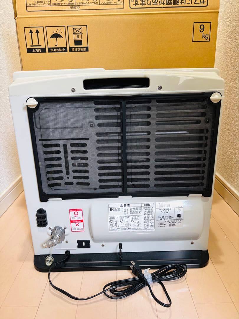 【未使用】Rinnai ガスファンヒーター プロパンガス用