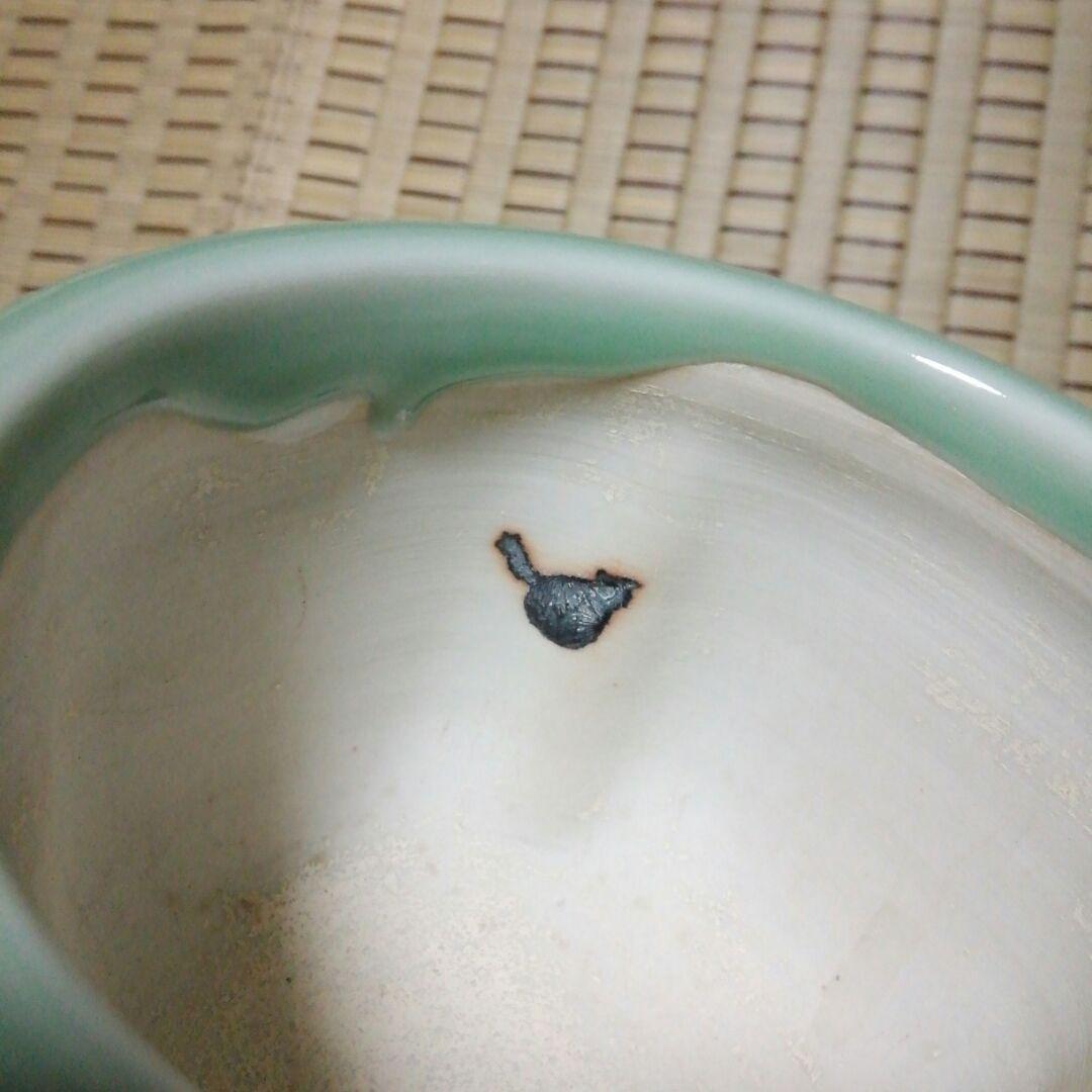 骨董、盆栽鉢、盆栽小鉢、茶道具、華道、青磁(おそらく線香立てだと思われます)