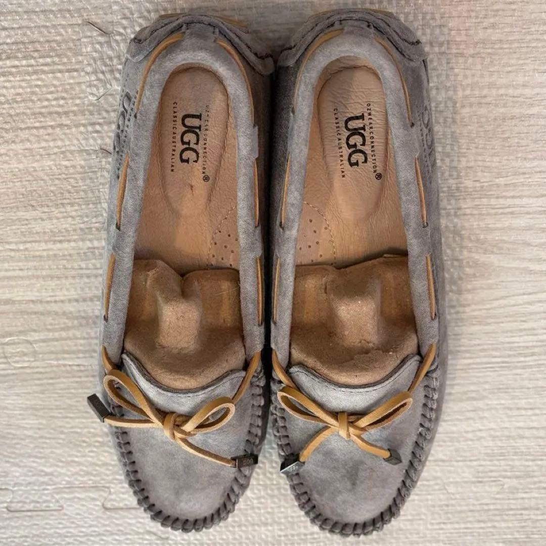 【新品未使用】UGG グレー モカシン サイズ8L