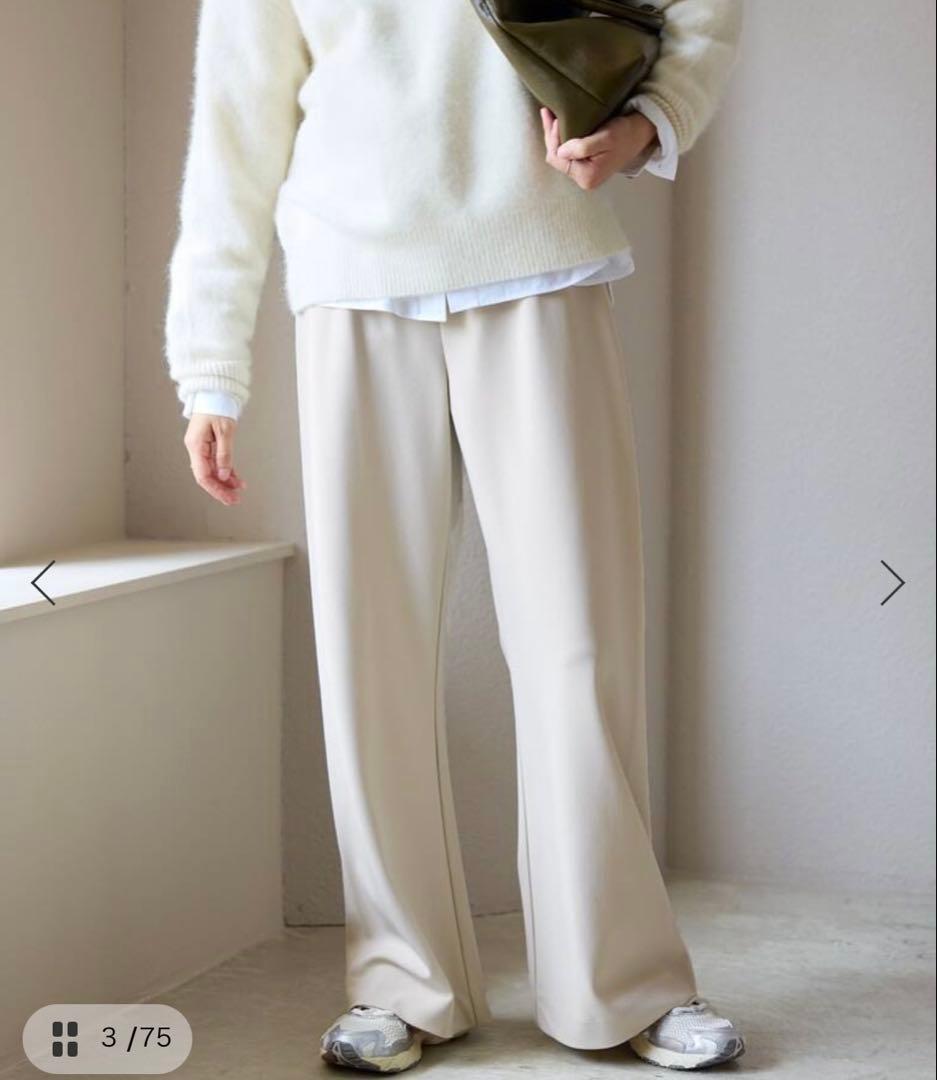 【SLOBE IENA】DOUBLECLOTHパンツ