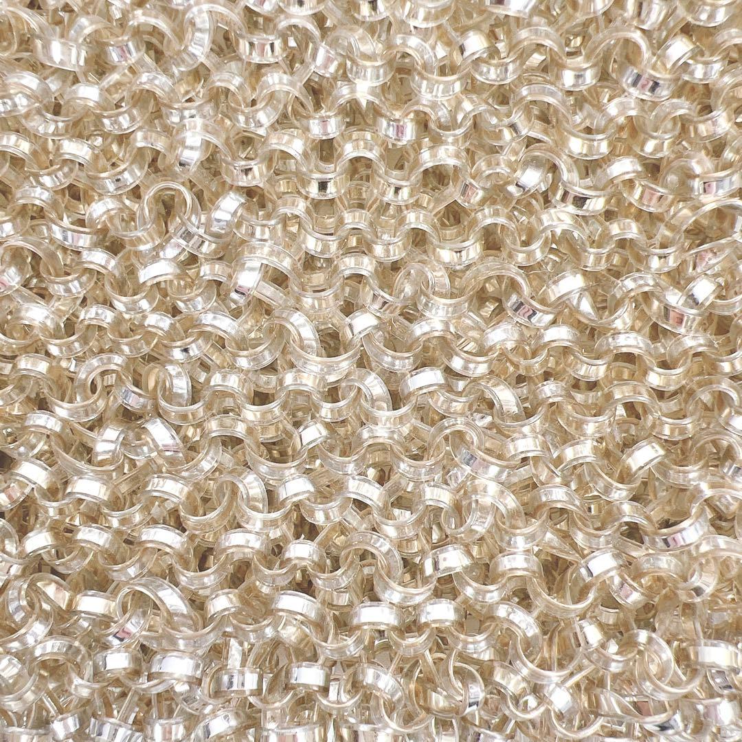 美品✨アンテプリマ スタンダードスクエア ミニ シルバーゴールド チェーン付