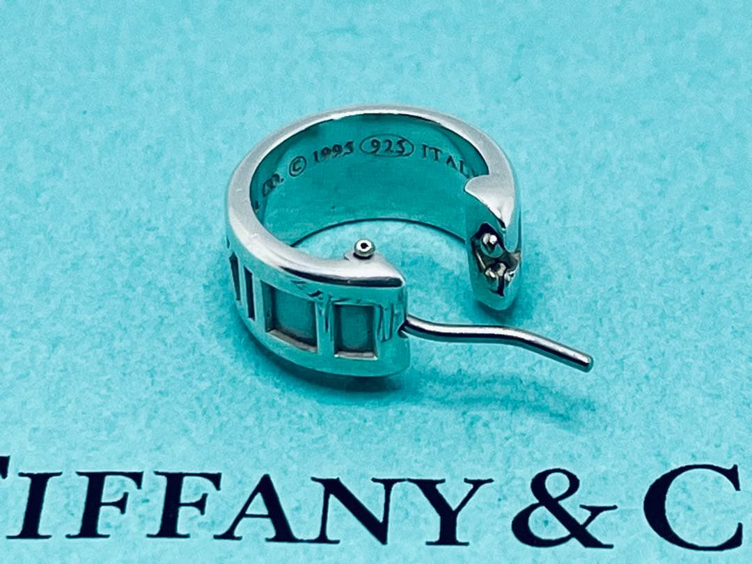 h617 オールド　ティファニー　1995 アトラス　フープ　ピアス　片耳925