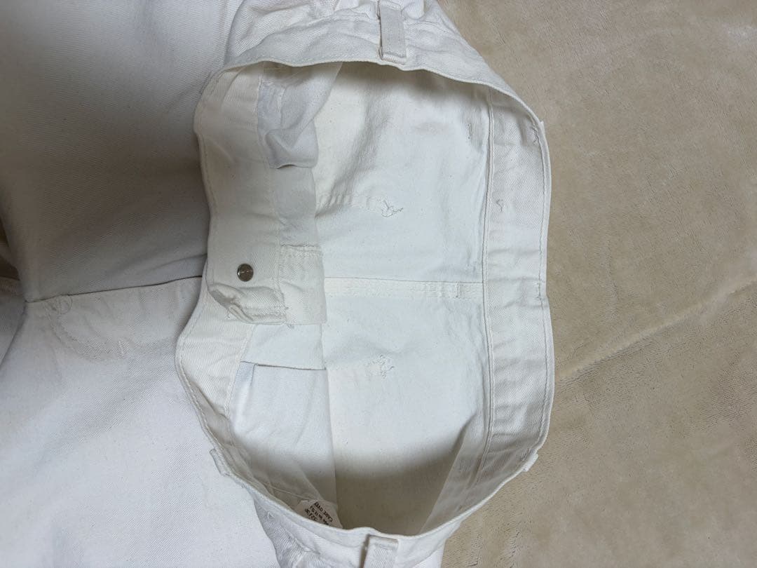 OshKosh ホワイト　ペインターパンツ　usa製 70s 80s ビンテージ