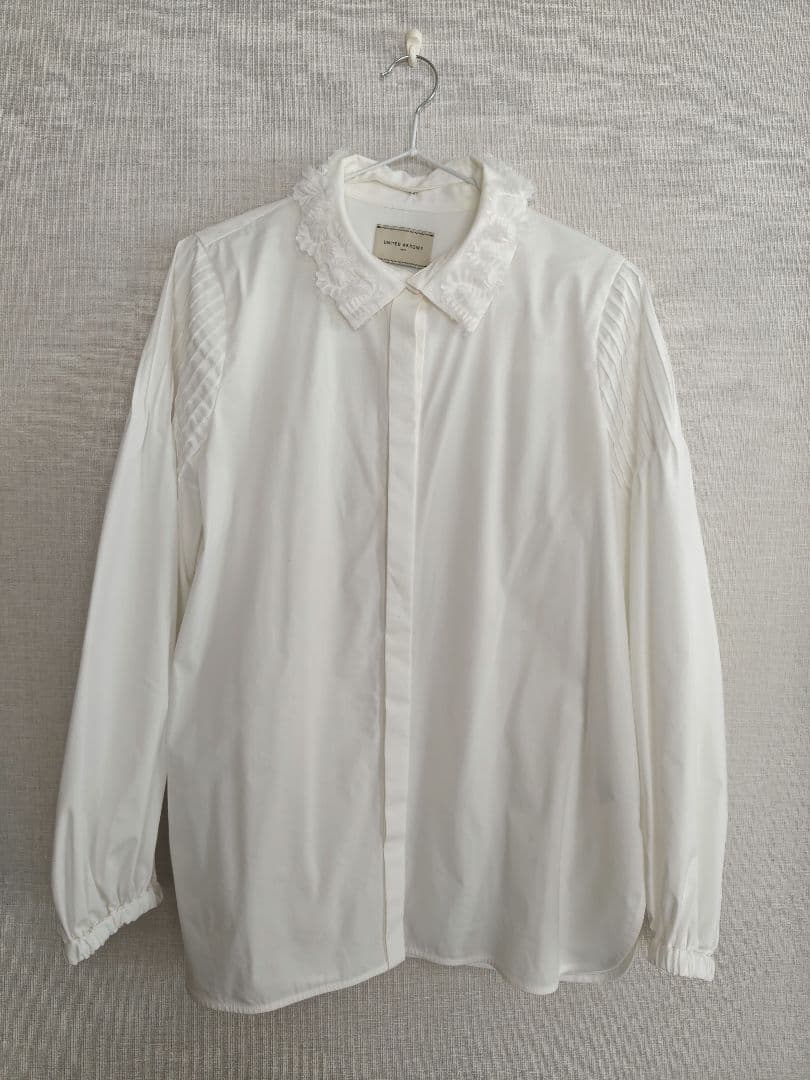 UNITED ARROWS チュールカラー 2WAY ブラウス