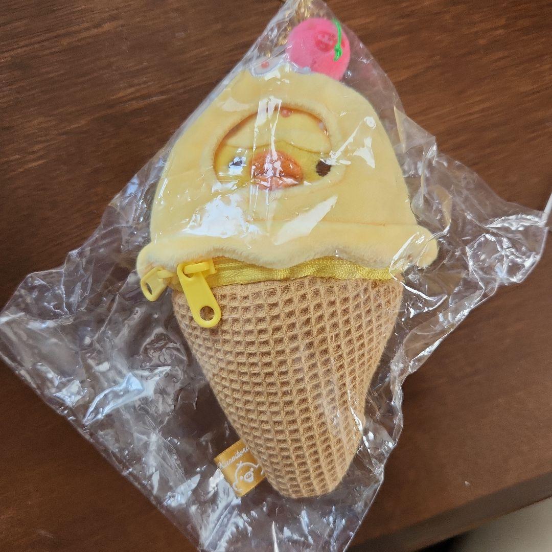 キイロイトリストア　ぶらさげぬいぐるみ　キイロイトリ　アイスクリーム