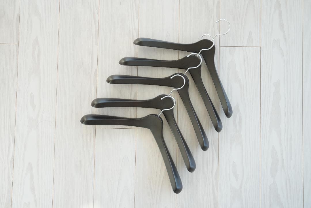 【NAKATA HANGER】5本組スモークブラウン SET-01N 430mm