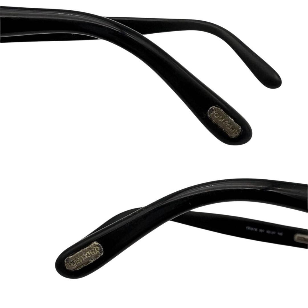 トムフォード サングラス メガネ TF5178 ブラック 黒　度なし　ケース付き