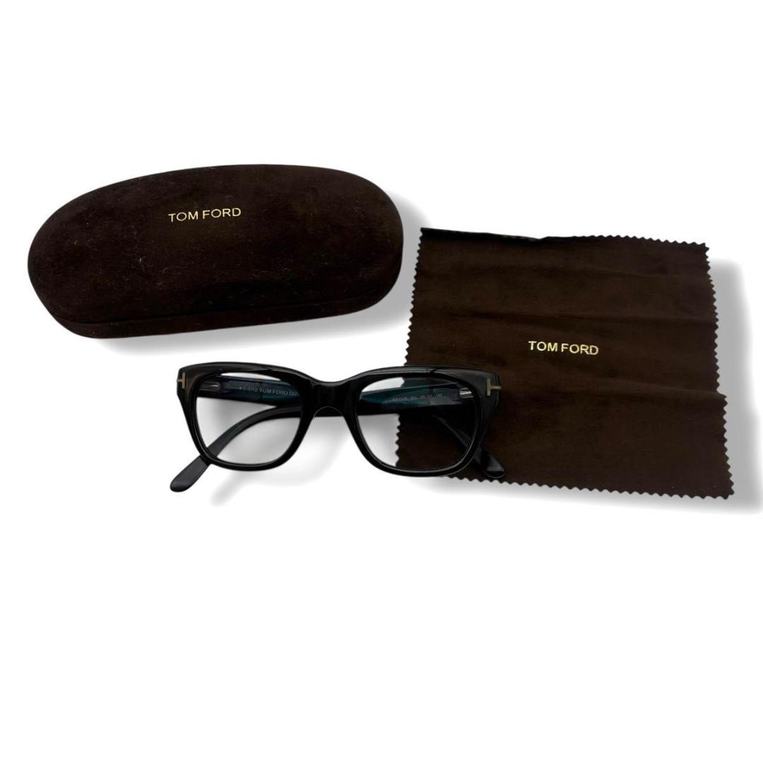 トムフォード サングラス メガネ TF5178 ブラック 黒　度なし　ケース付き