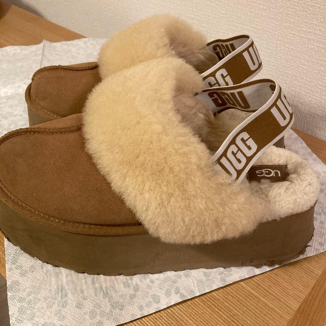 正規品UGG ファンケット　26cm Chestnut 厚底　ブラウン