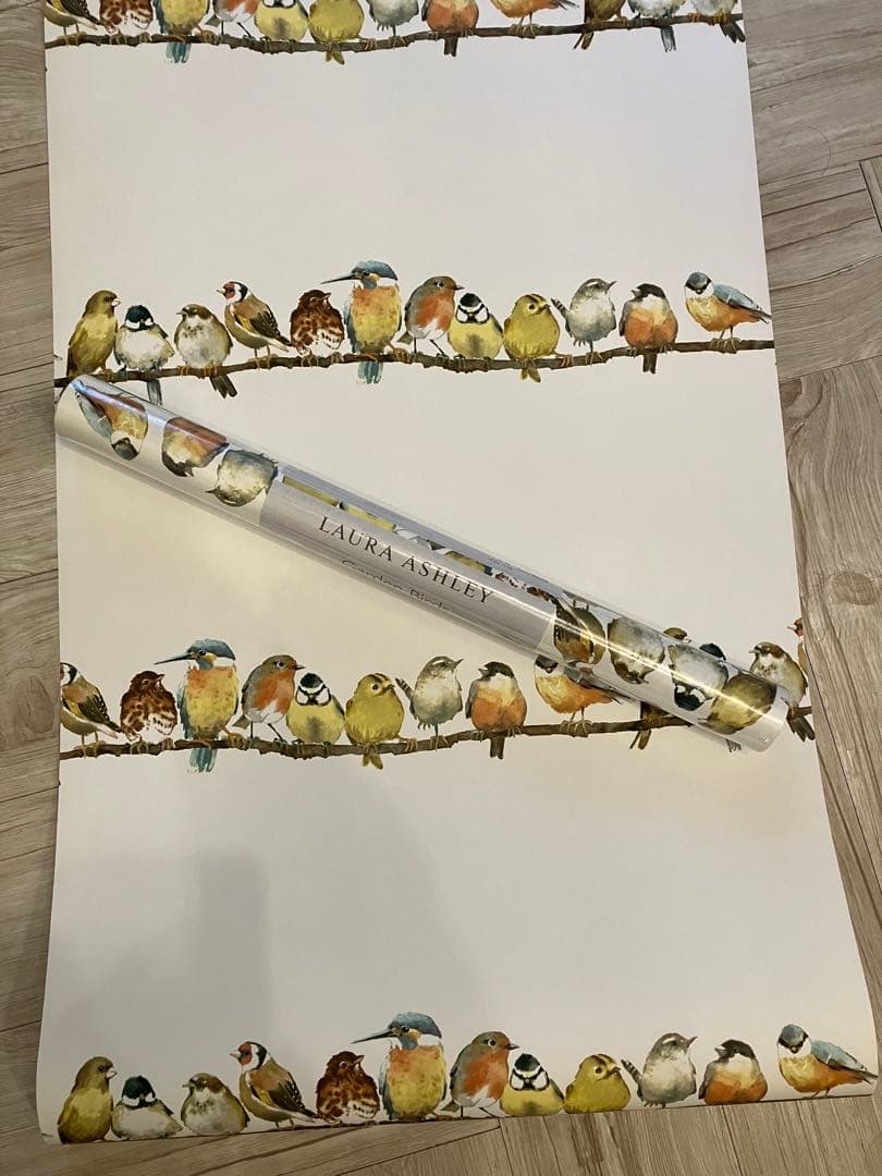 ローラアシュレイ　壁紙　3ロール ガーデンバード　輸入壁紙　ウォールペーパー