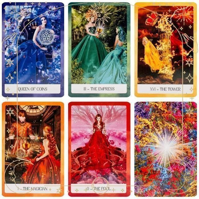 ★正規品タロットカード★異色な美麗デッキ✨7色チャクラ×タロットを融合したデッキ