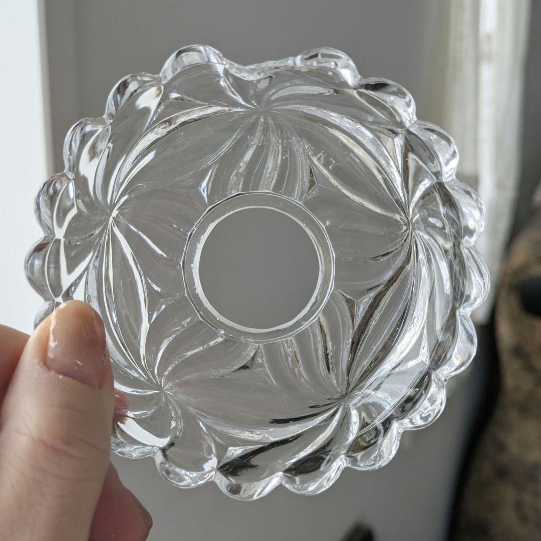 え*ち様 難あり*フランスアンティーク　オールドバカラ ミニシャンデリアシェード