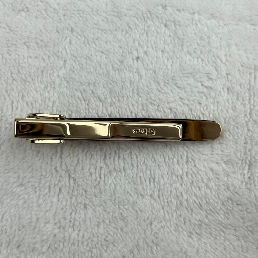 【美品】バーバリー ネクタイピン カフス セット ブラウン ゴールド ホースロゴ