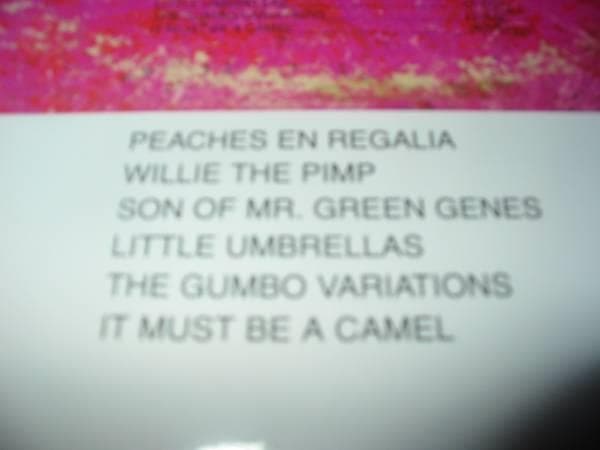 匿名送料無料 フランク・ザッパ HOT RATS 輸入ギター譜(TAB譜付)-