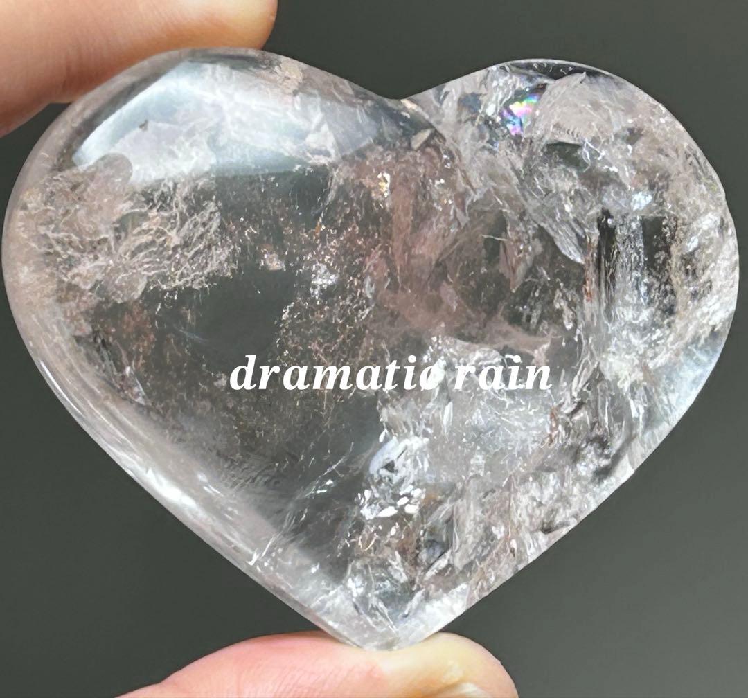 ピンククォーツ ハート 天然石 置物