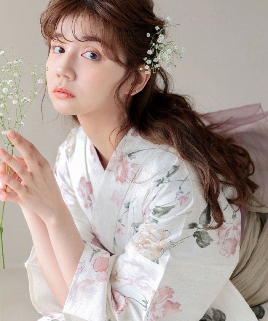 Dita 浴衣 【桜花色の浮世花】