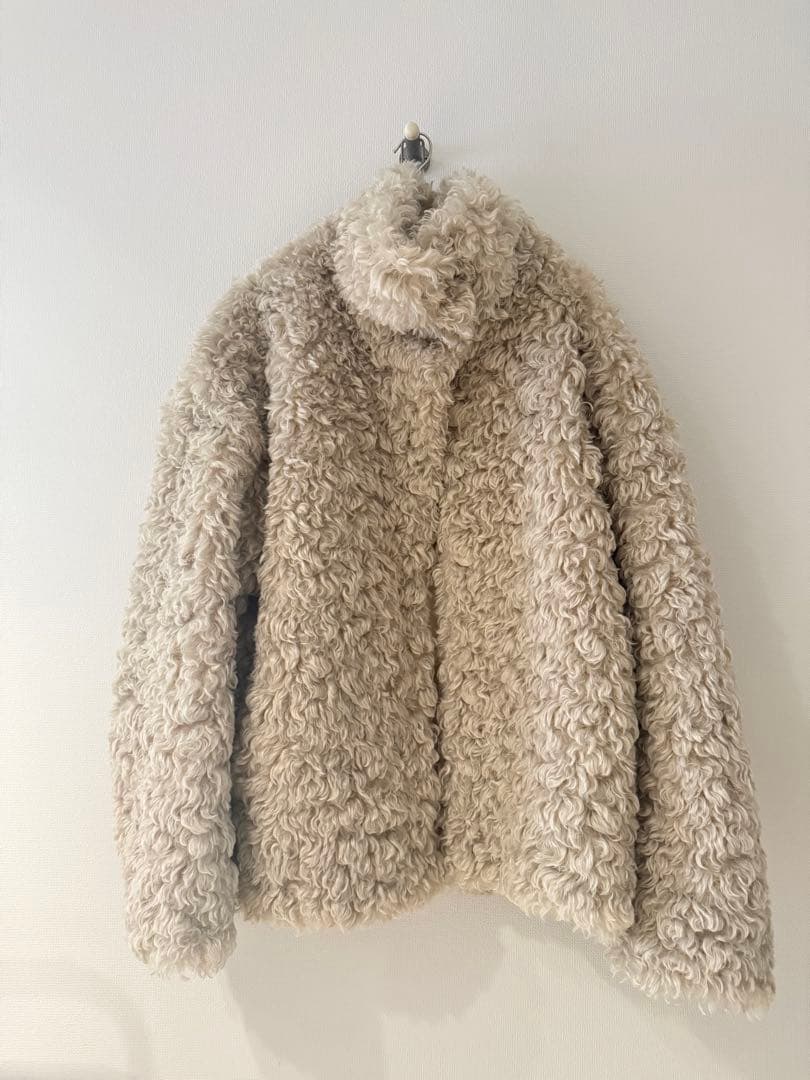 JSELF カーリーファーコート アイボリー